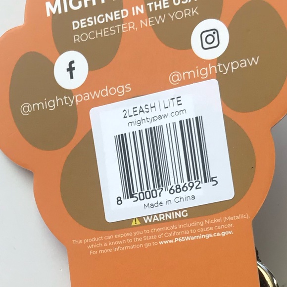 NWT 2 DOG LEASH by MIGHTY PAWS. Adjustable 16” to 24”. Handle not included. - Picture 6 of 6